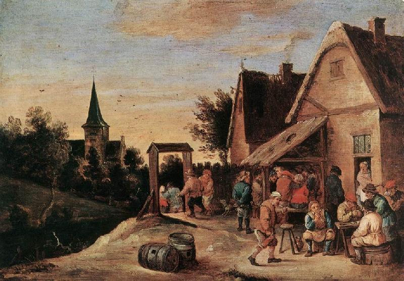 TENIERS, David the Elder Village Feast  sdt Germany oil painting art